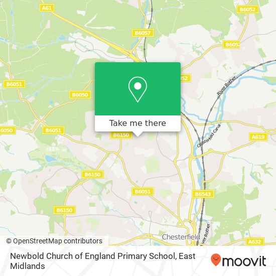 Newbold Church of England Primary School map