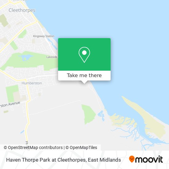 Haven Thorpe Park at Cleethorpes map