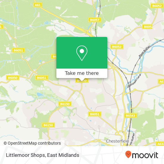 Littlemoor Shops map