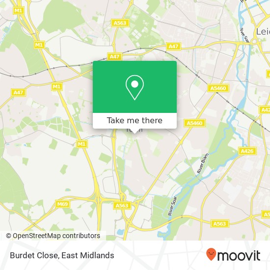 Burdet Close map