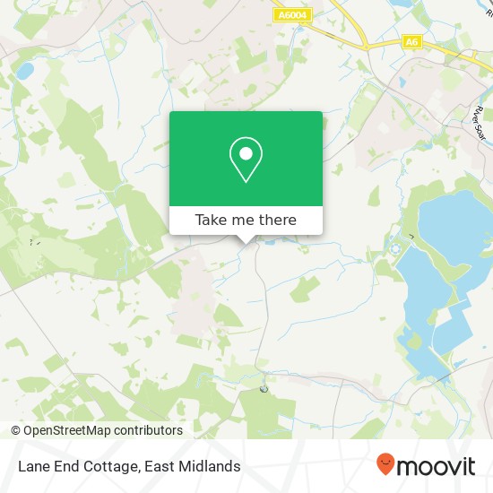 Lane End Cottage map