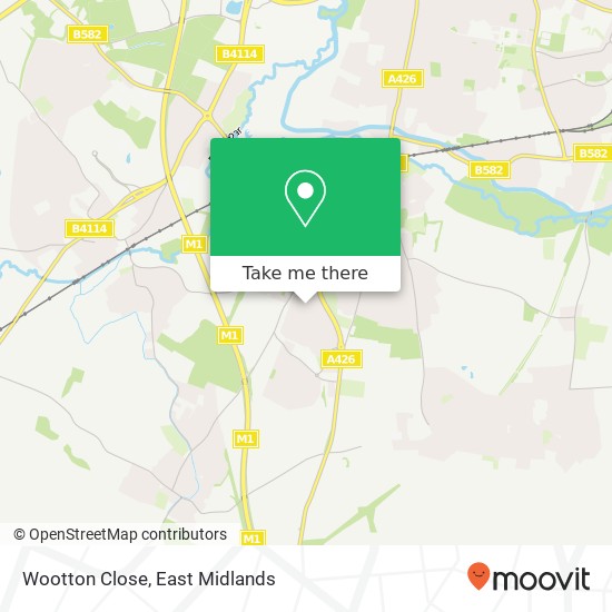 Wootton Close map