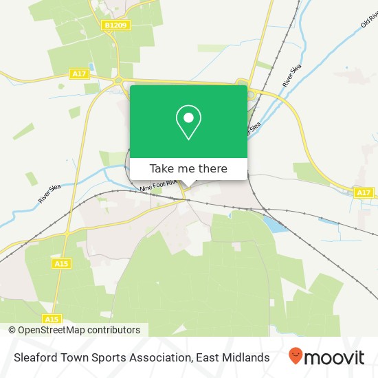 Sleaford Town Sports Association map