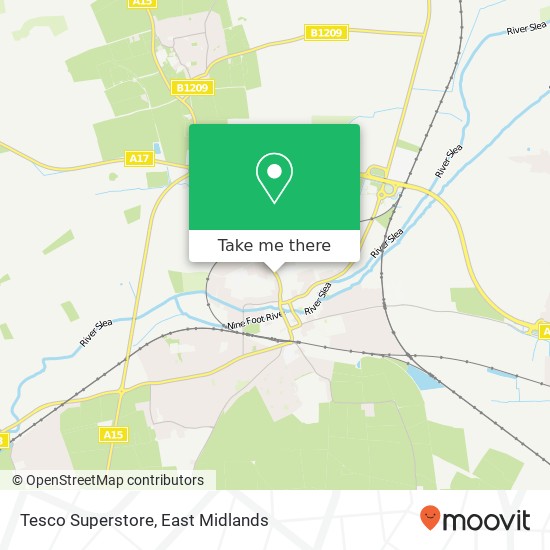 Tesco Superstore map