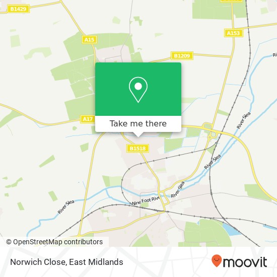 Norwich Close map