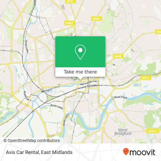 Avis Car Rental map
