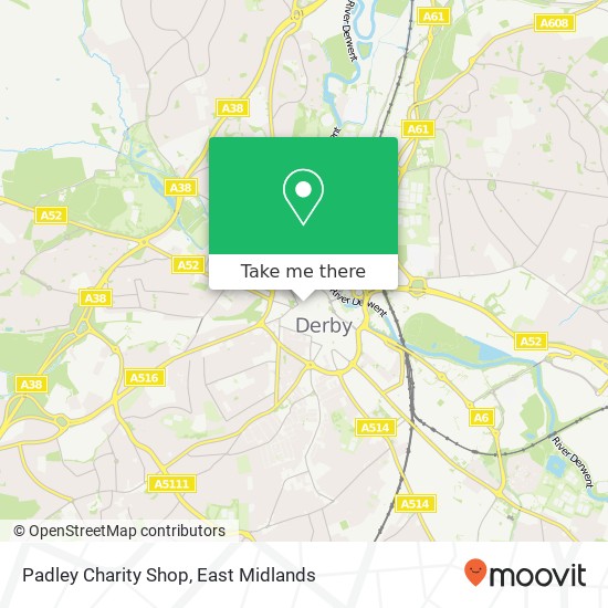 Padley Charity Shop map
