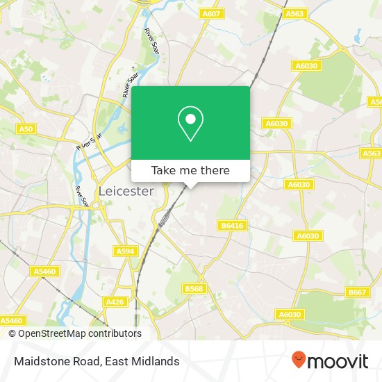 Maidstone Road map