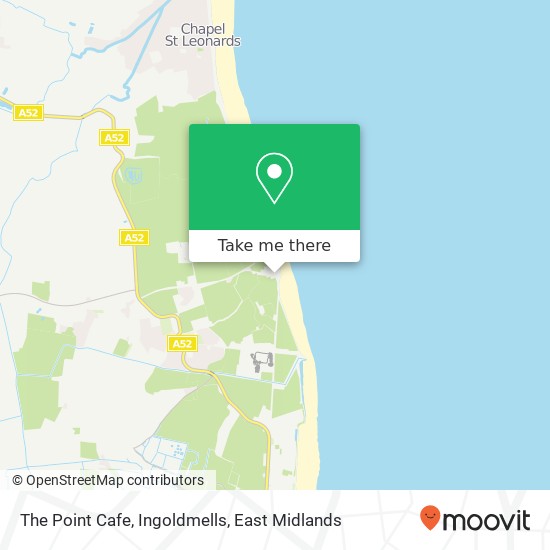 The Point Cafe, Ingoldmells map