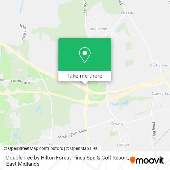 DoubleTree by Hilton Forest Pines Spa & Golf Resort map