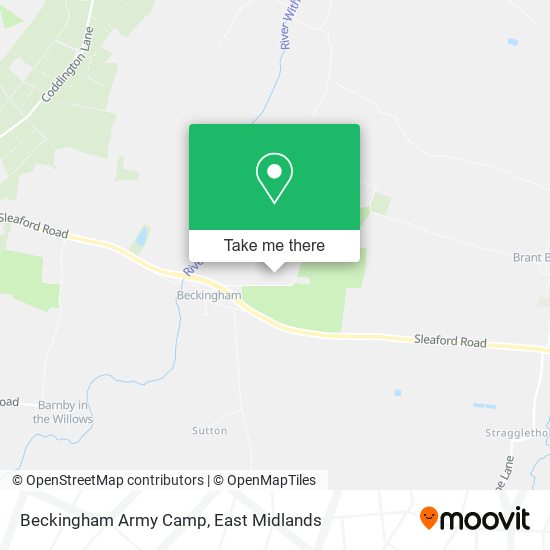 Beckingham Army Camp map