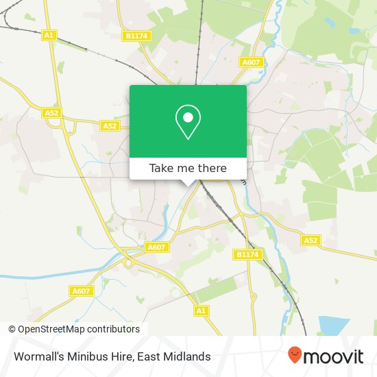 Wormall's Minibus Hire map