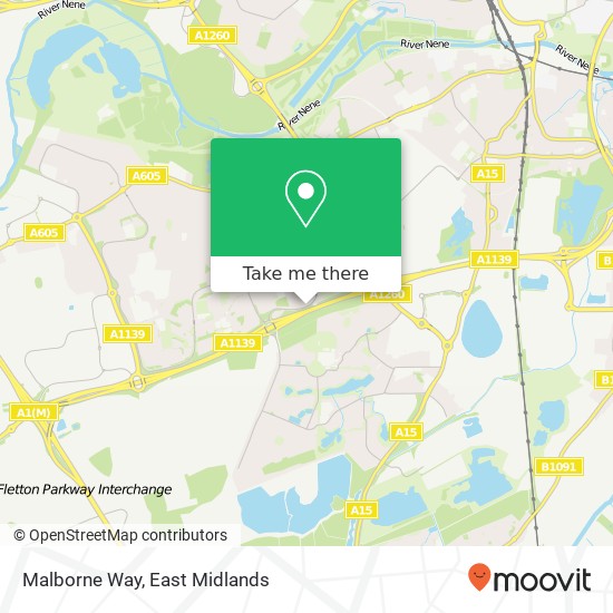 Malborne Way map
