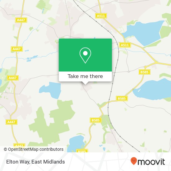 Elton Way map