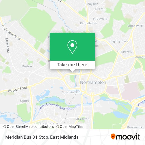 Meridian Bus 31 Stop map