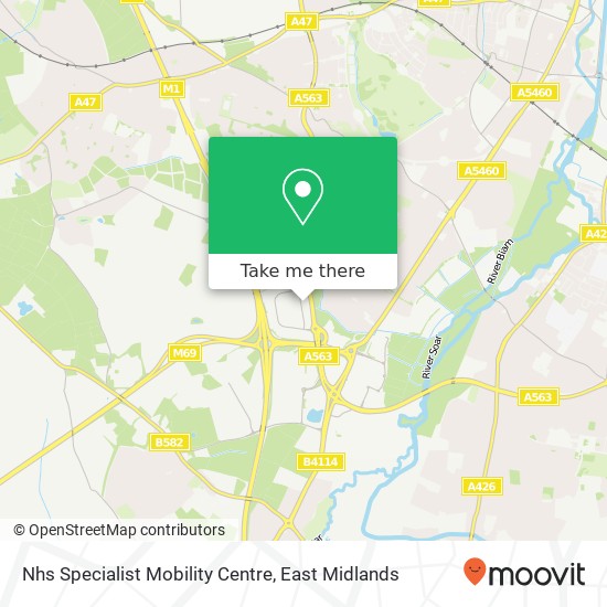 Nhs Specialist Mobility Centre map