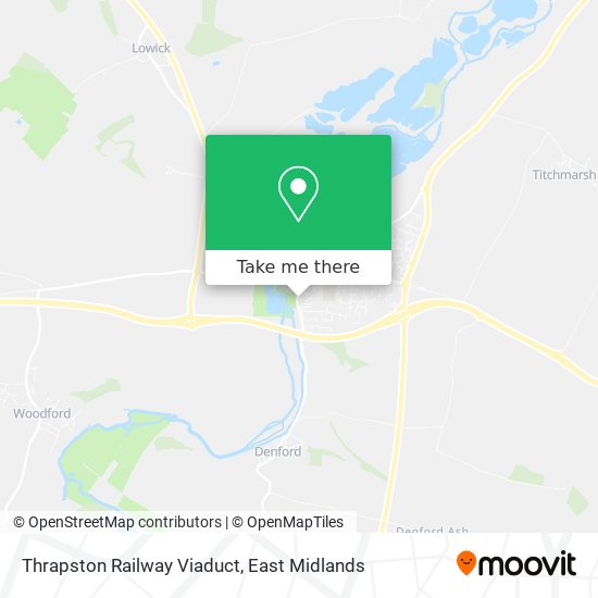 Thrapston Railway Viaduct map