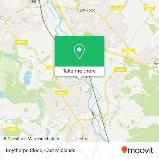 Boythorpe Close map