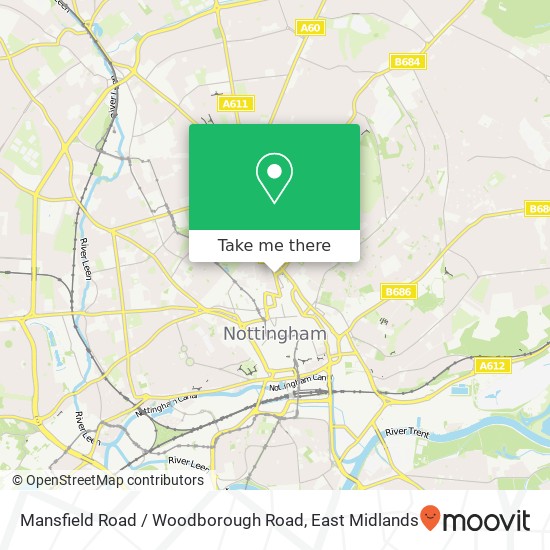 Mansfield Road / Woodborough Road map