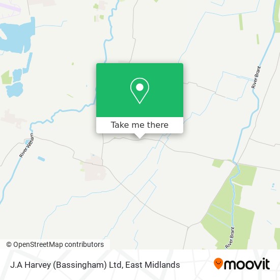 J.A Harvey (Bassingham) Ltd map