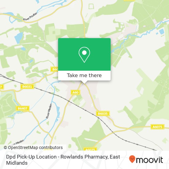 Dpd Pick-Up Location - Rowlands Pharmacy map