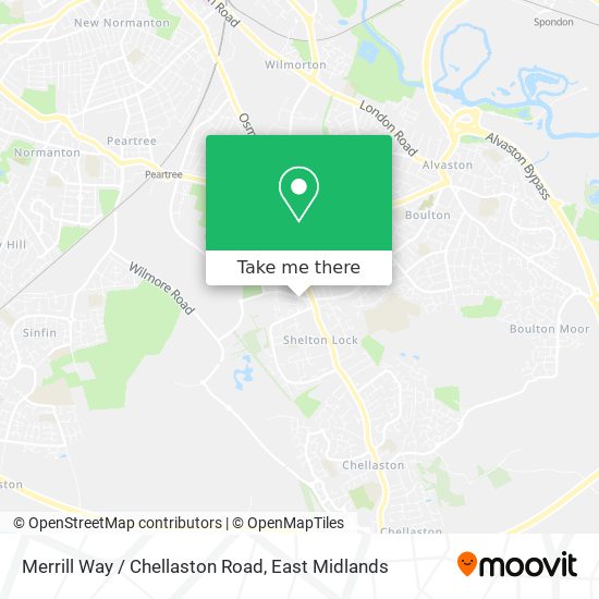 Merrill Way / Chellaston Road map