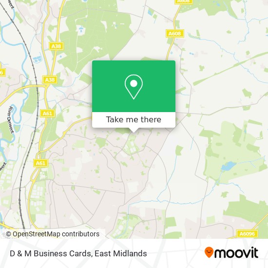 D & M Business Cards map