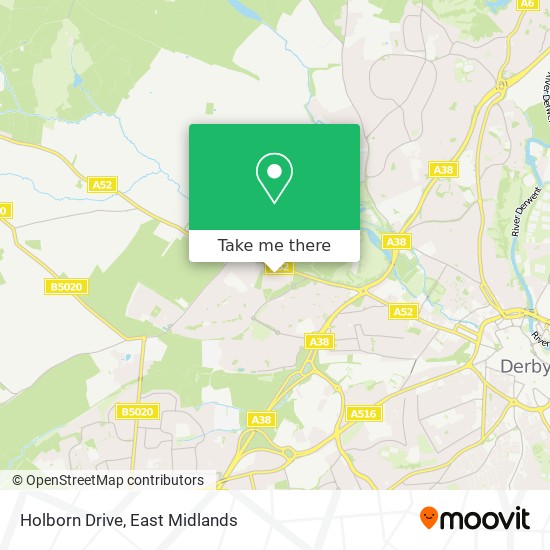 Holborn Drive map