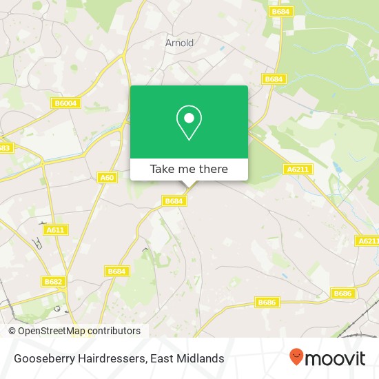 Gooseberry Hairdressers map