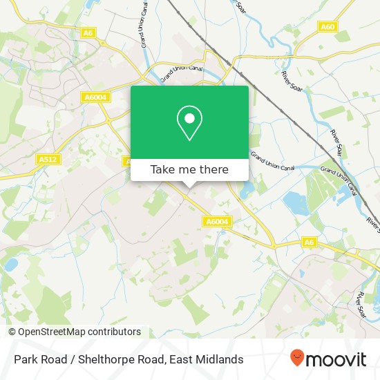 Park Road / Shelthorpe Road map
