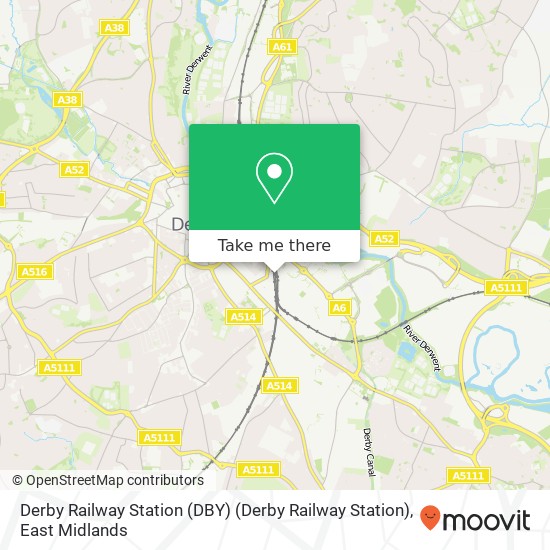 Derby Railway Station (DBY) (Derby Railway Station) map