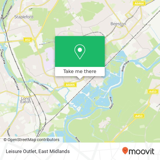 Leisure Outlet map