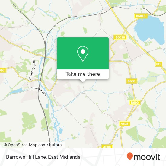Barrows Hill Lane map
