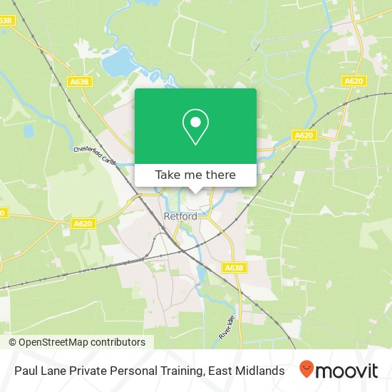 Paul Lane Private Personal Training map