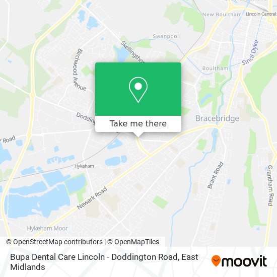 Bupa Dental Care Lincoln - Doddington Road map