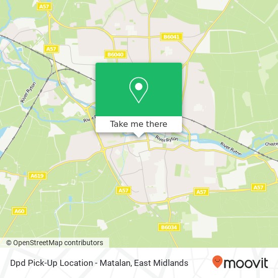 Dpd Pick-Up Location - Matalan map
