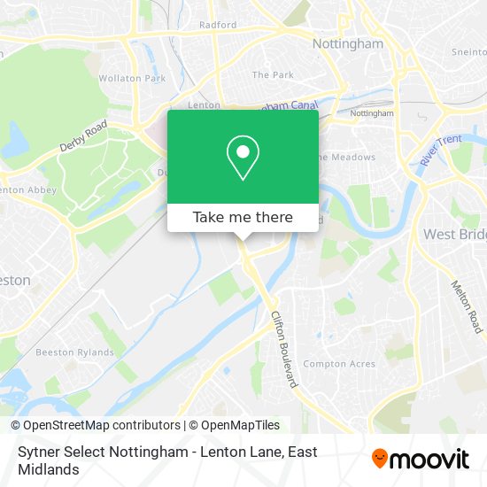 Sytner Select Nottingham - Lenton Lane map