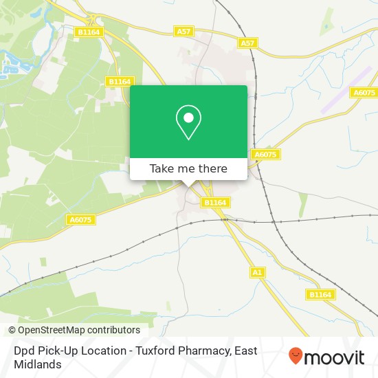 Dpd Pick-Up Location - Tuxford Pharmacy map