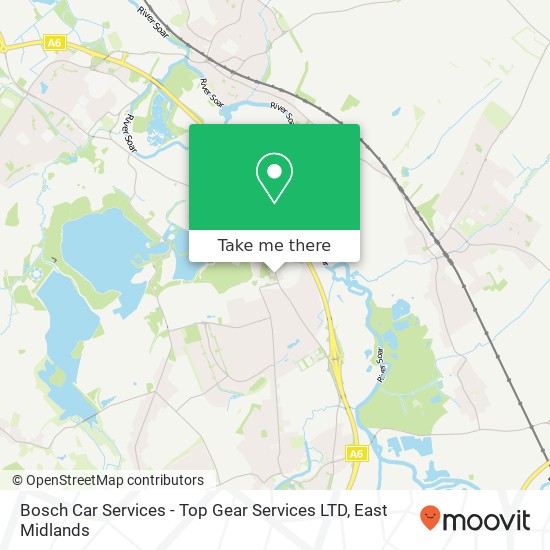 Bosch Car Services - Top Gear Services LTD map