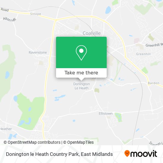 Donington le Heath Country Park map
