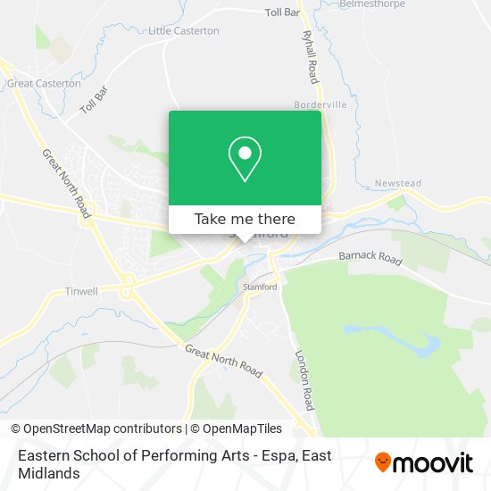 Eastern School of Performing Arts - Espa map