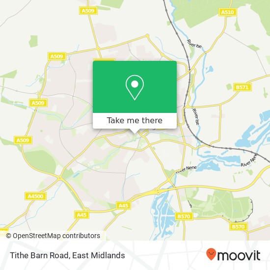 Tithe Barn Road map