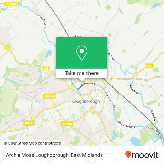 Archie Moss Loughborough map