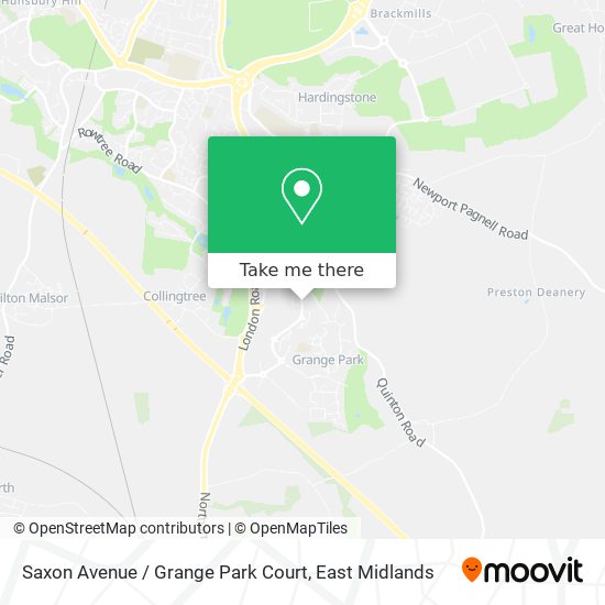 Saxon Avenue / Grange Park Court map