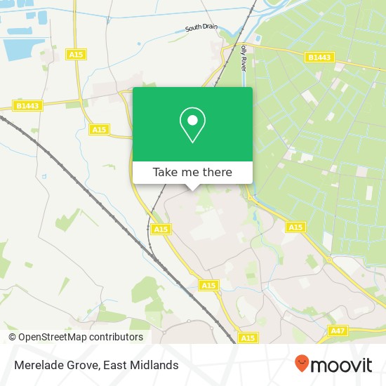 Merelade Grove map