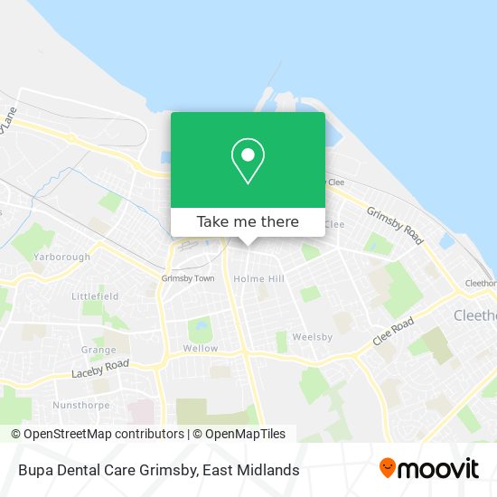 Bupa Dental Care Grimsby map