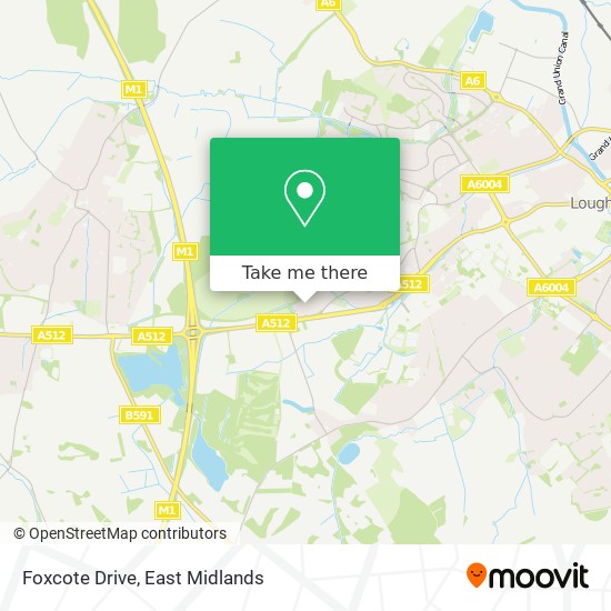 Foxcote Drive map
