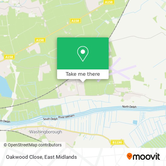 Oakwood Close map