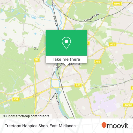 Treetops Hospice Shop map