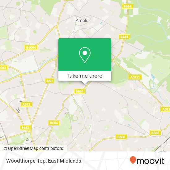 Woodthorpe Top map